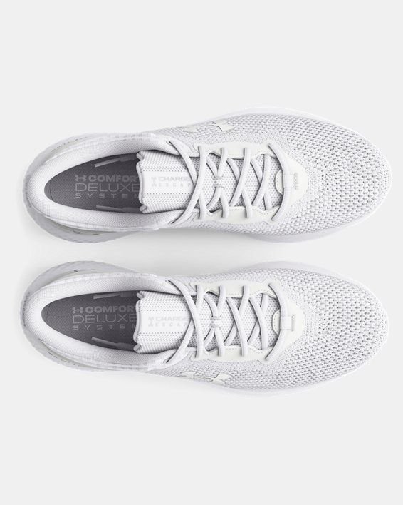 Women's UA Charged Escape 4 Knit Running Shoes in White image number 2
